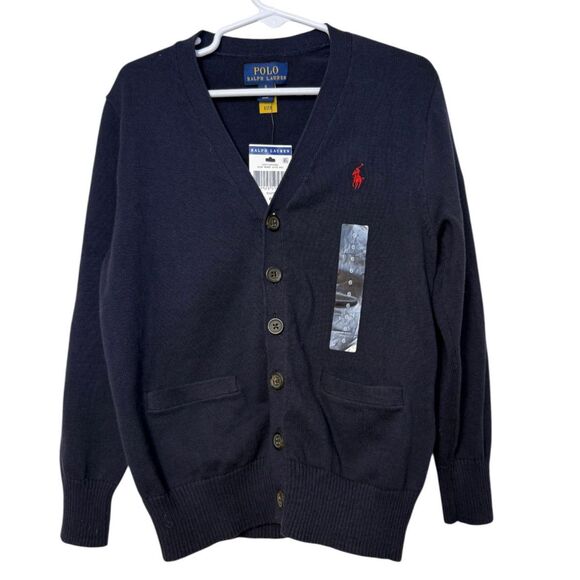 NWT Polo Ralph Lauren Boys Cardigan Sz. 6 Button Front Preppy - Picture 1 of 8